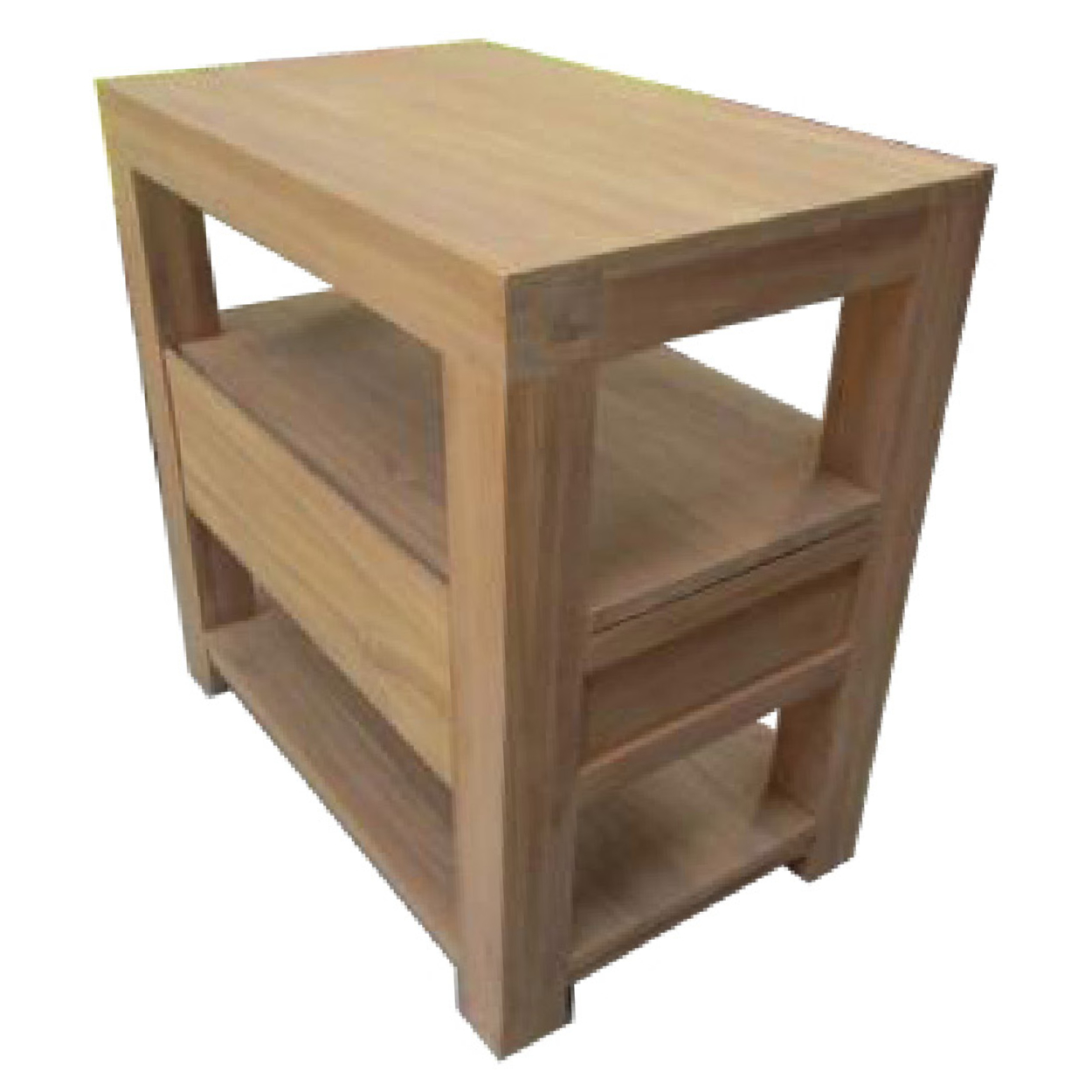 Badkamer dressoir Teakhout Rotterdam 1 la 80 cm breed