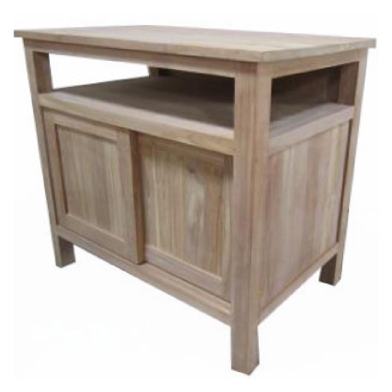 Badkamer dressoir Teakhout Ben 100 cm breed