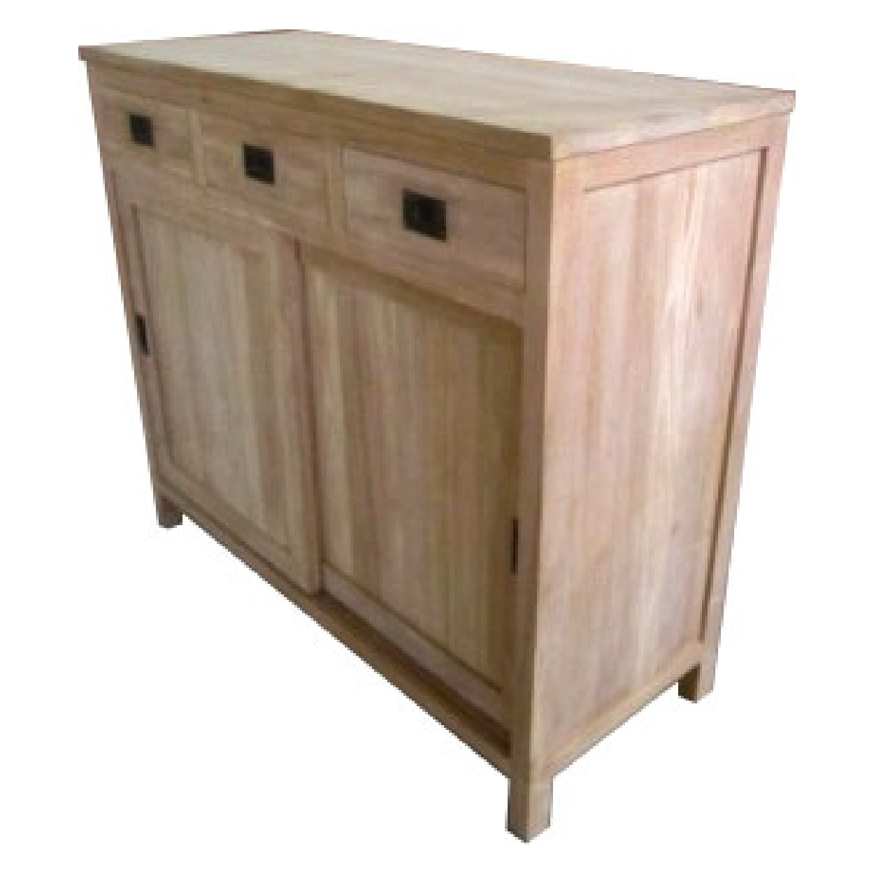 Dressoir van Teakhouthout Amsterdam 105 cm hoog