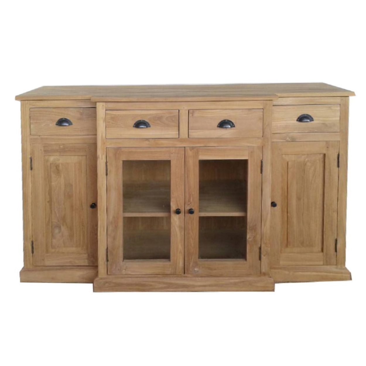 Dressoir van Teakhouthout Papendrecht 85 cm hoog