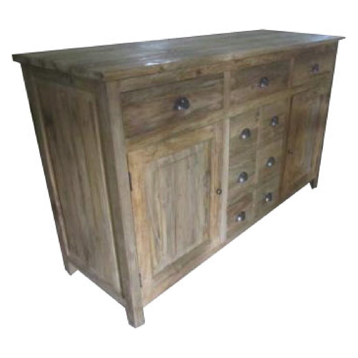 Dressoir van Teakhout Recycledhout Nijmegen 90 cm hoog