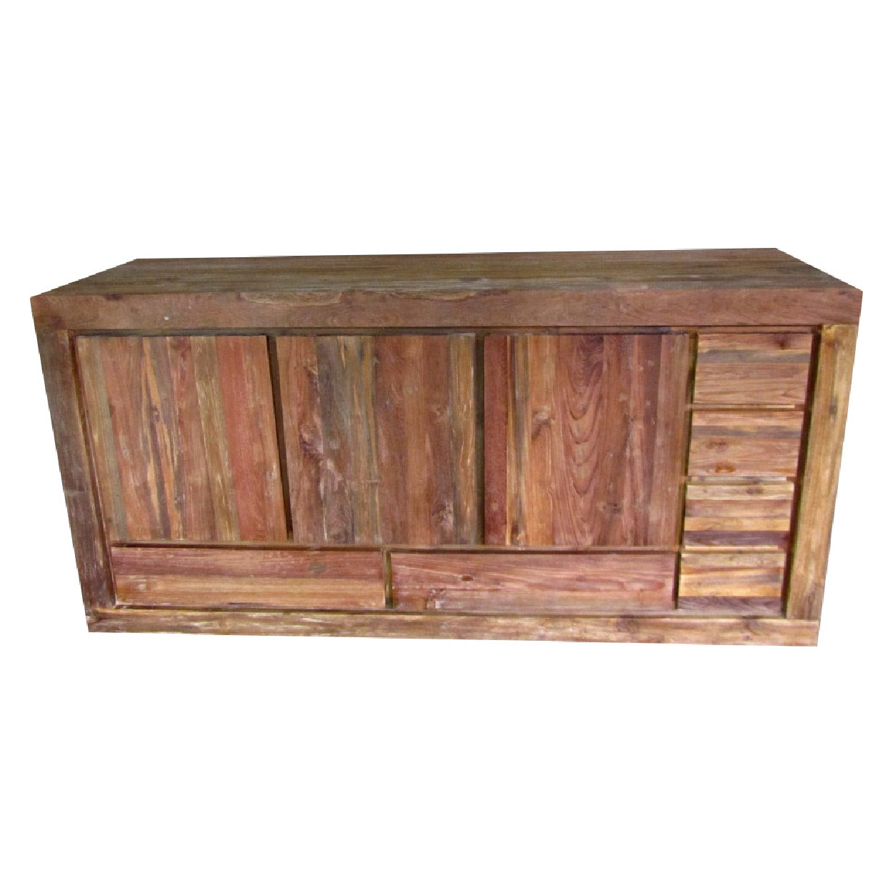 Dressoir van Teakhouthout Bus 90 cm hoog