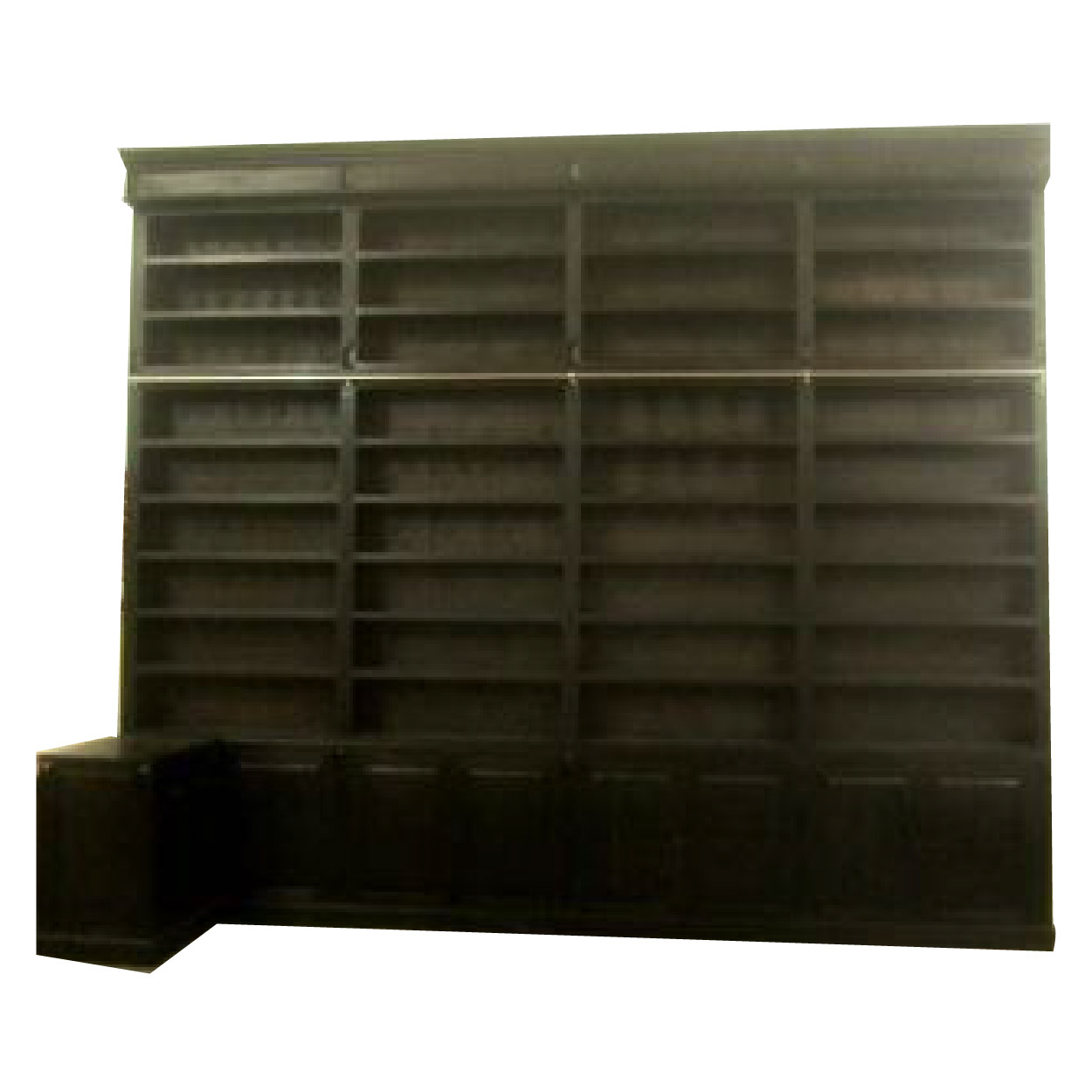 Boekenkast van Teakhouthout Bibliotheek 380 cm hoog
