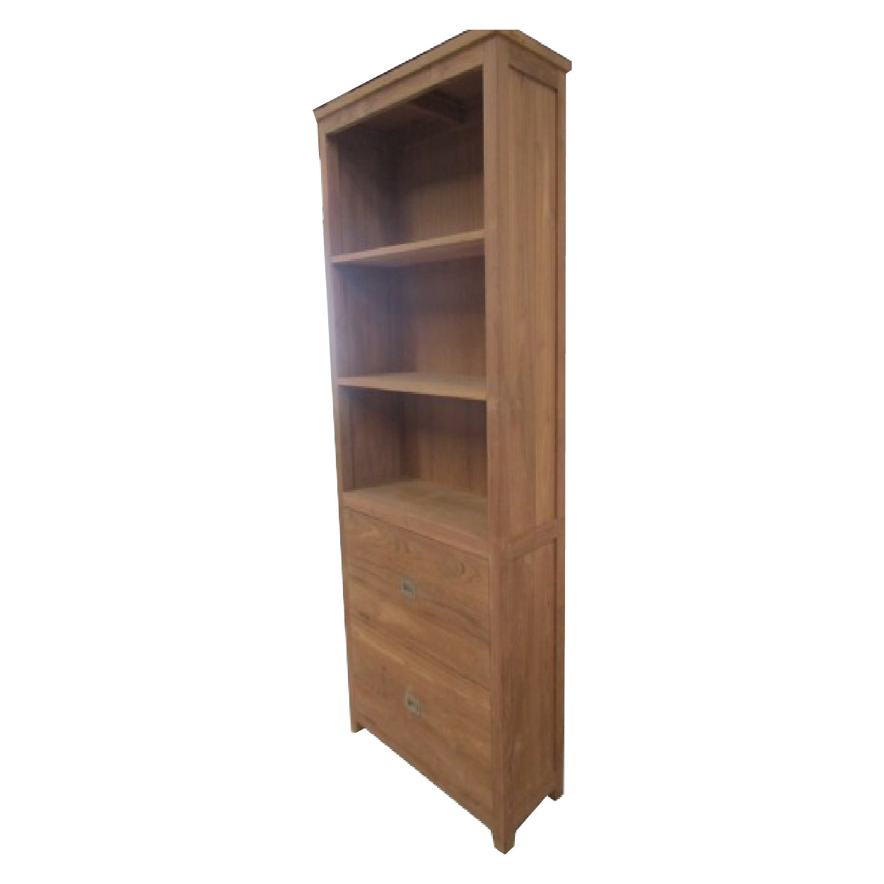 Boekenkast van Teakhouthout Jeroen 200 cm hoog