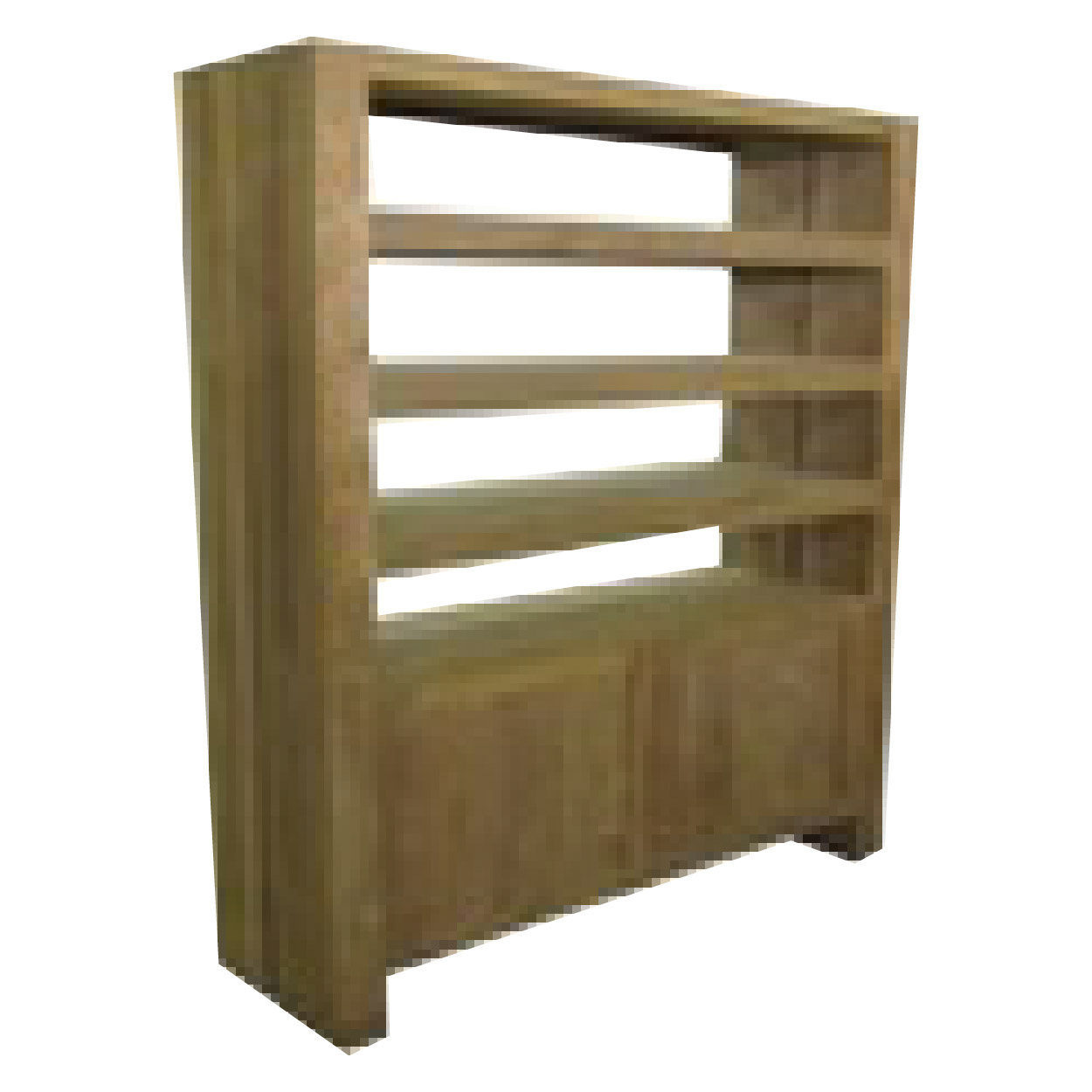 Vitrinekast van Teakhouthout 120 cm breed