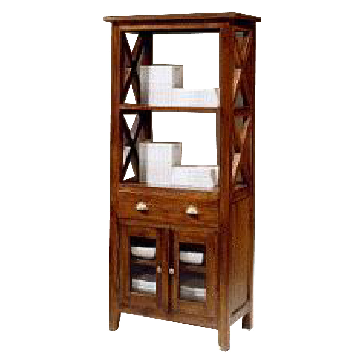 Wandkast van Teakhouthout Dongen 70 cm breed