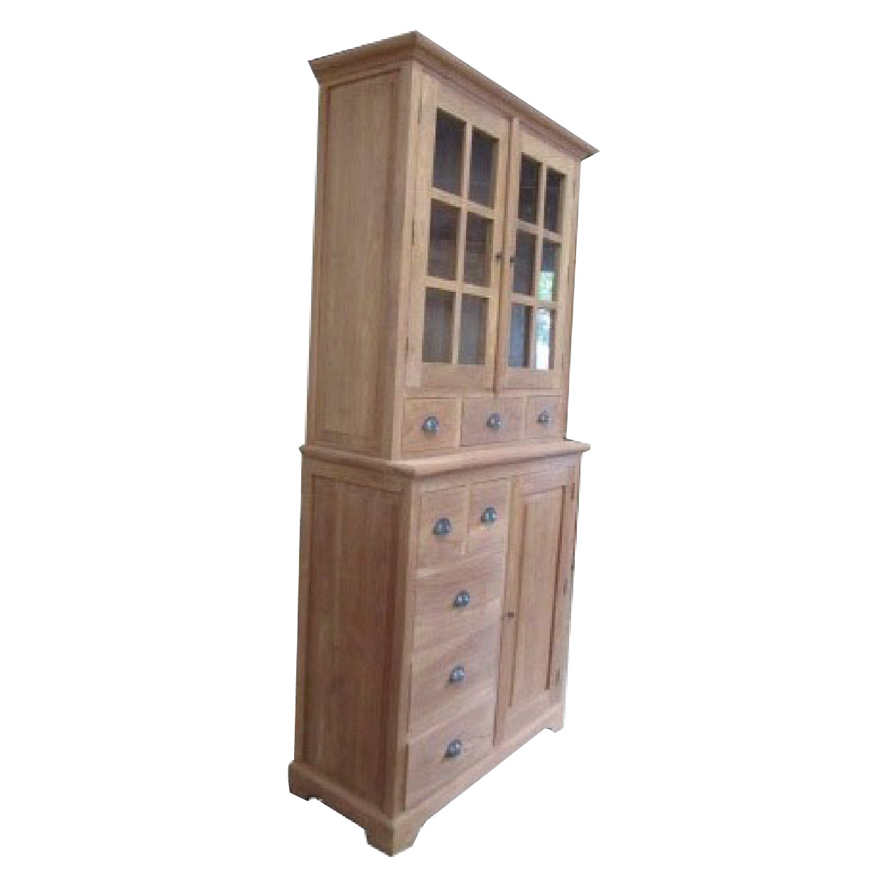 Vitrinekast van Teakhouthout 110 cm breed