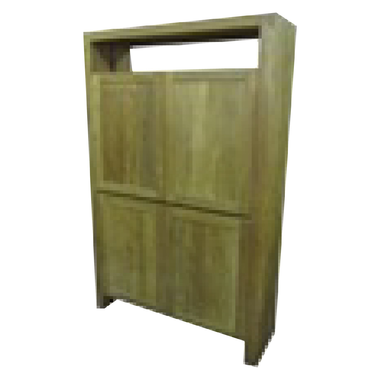 Vitrinekast van Teakhouthout 120 cm breed