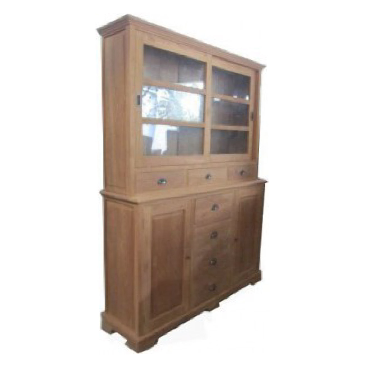 Vitrinekast van Teakhouthout 160 cm breed