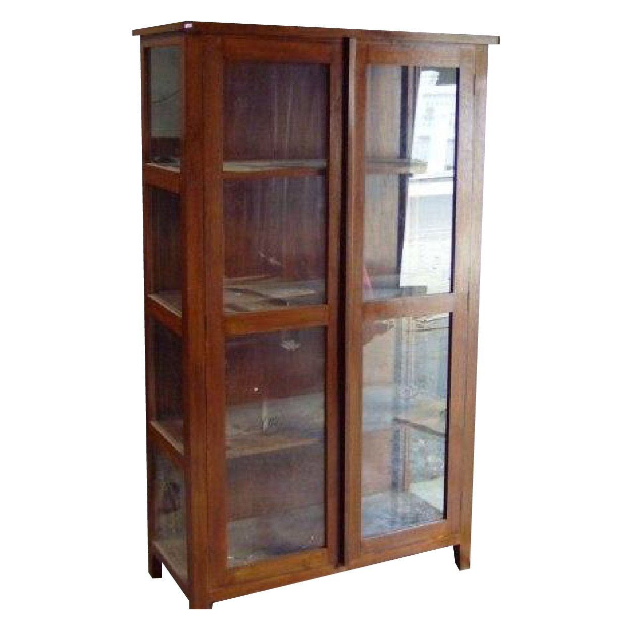 Vitrinekast van Teakhouthout Schijndel 104 cm breed