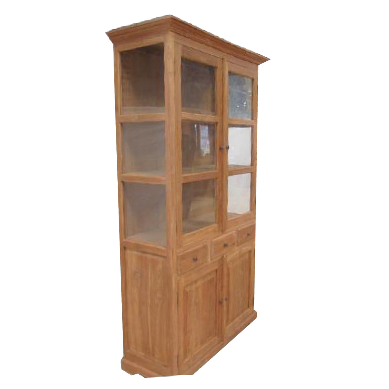 Vitrinekast van Teakhouthout Haarlem 110 cm breed