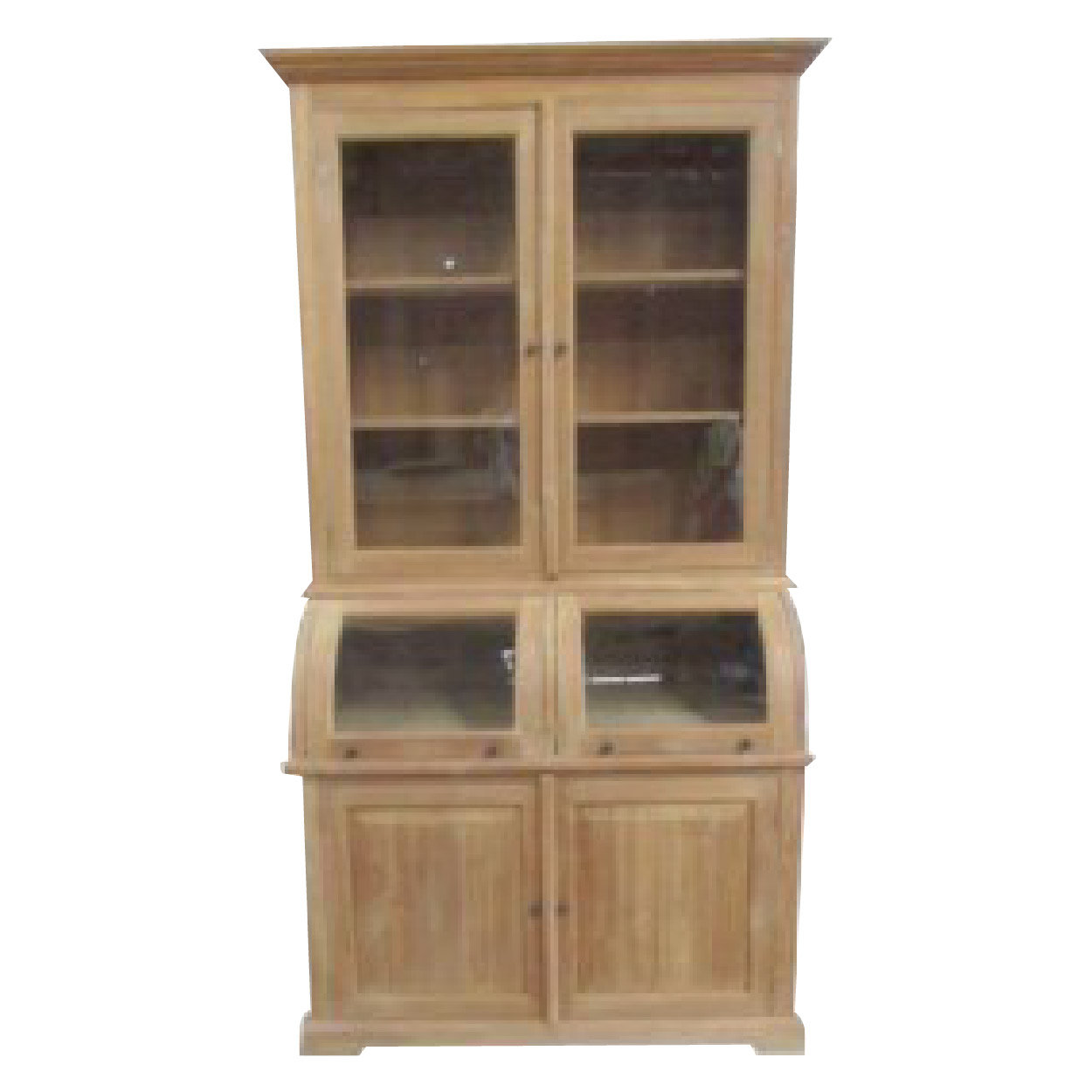 Vitrinekast van Teakhouthout Zaandam 120 cm breed