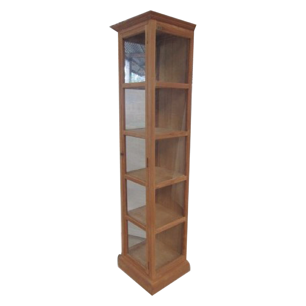 Vitrinekast van Teakhouthout Gent 45 cm breed
