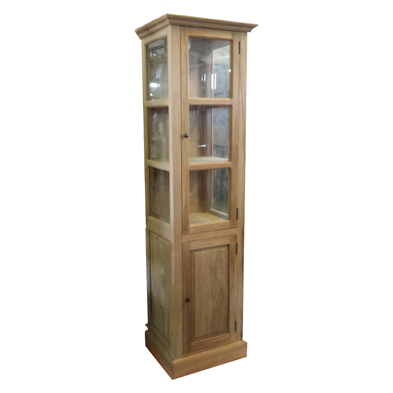 Vitrinekast van Teakhouthout Groot-Ammers 53 cm breed