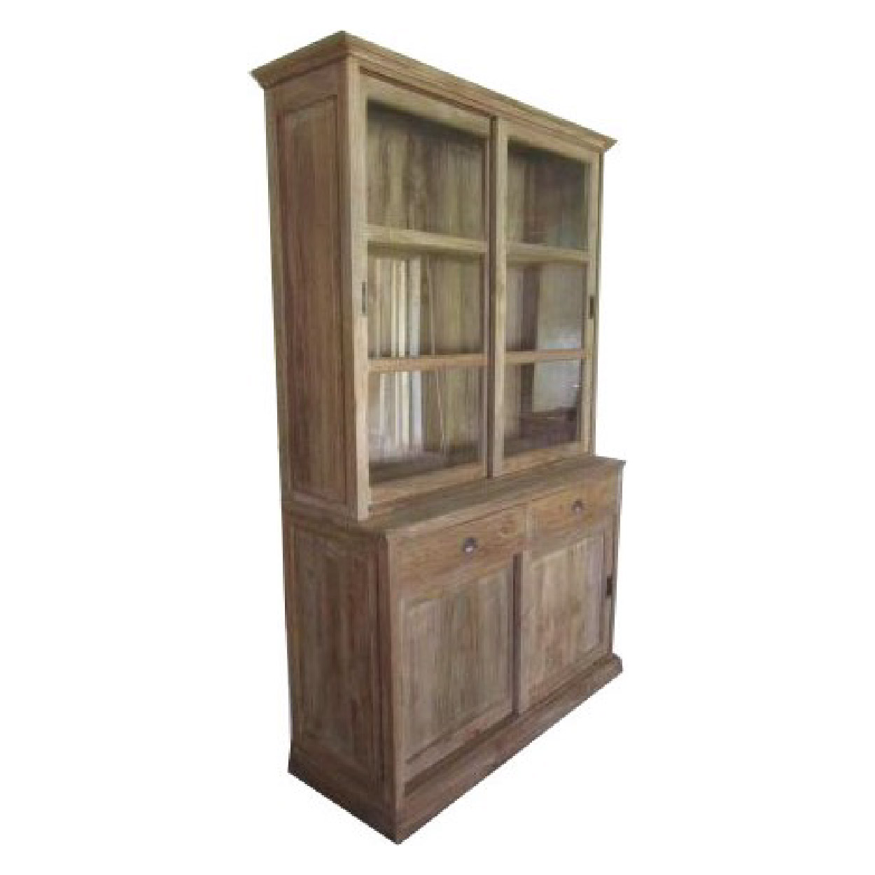 Vitrinekast van Teakhouthout Gilze 120 cm breed