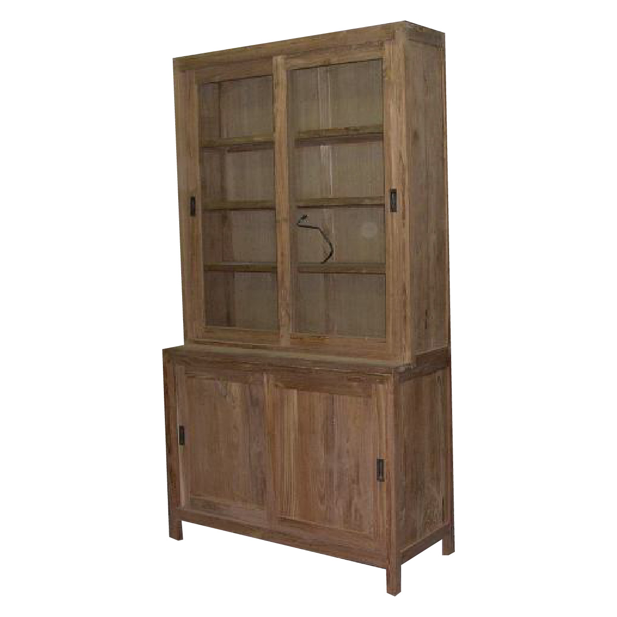 Vitrinekast van Teakhouthout Amsterdam 120 cm breed