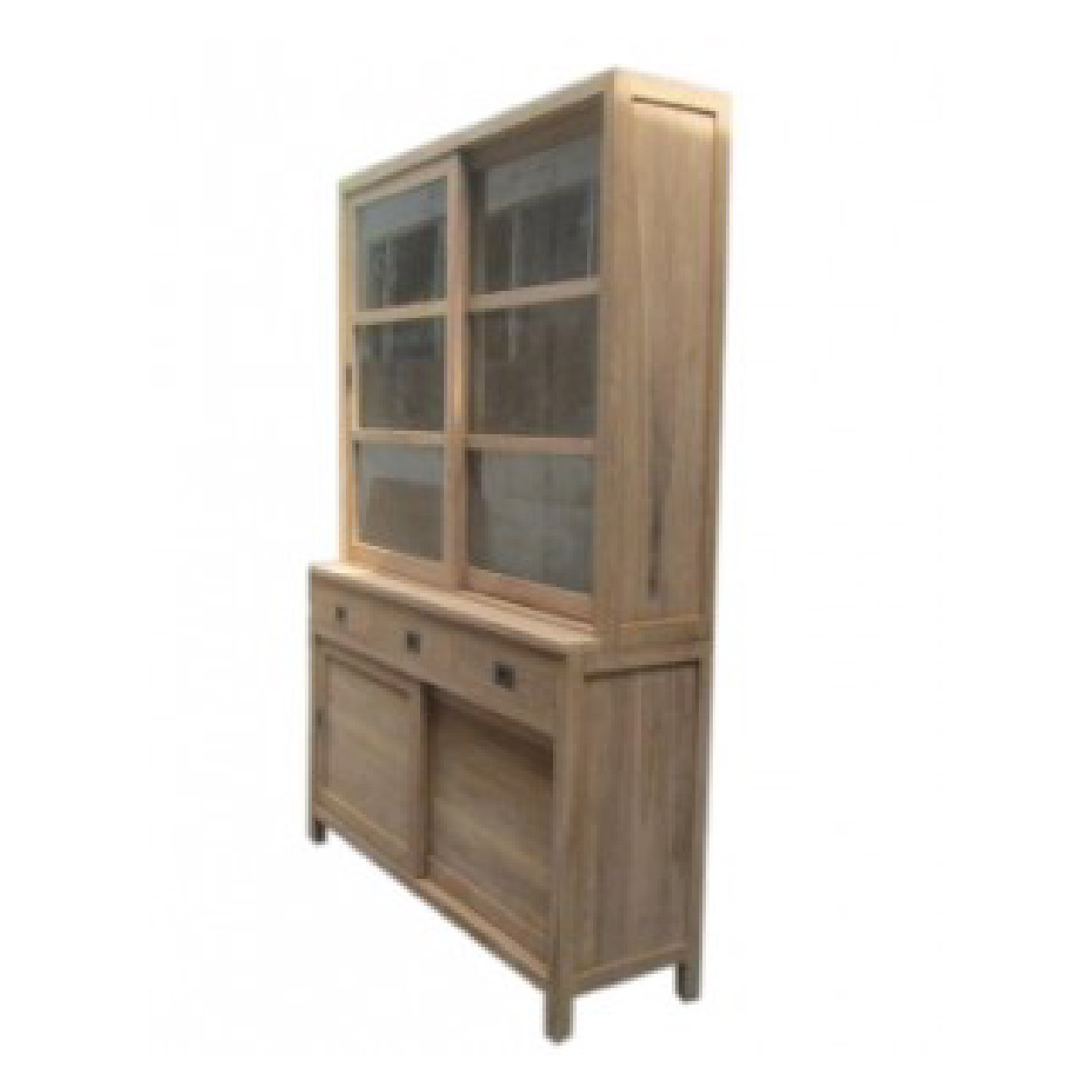 Vitrinekast van Teakhouthout Utrecht 145 cm breed