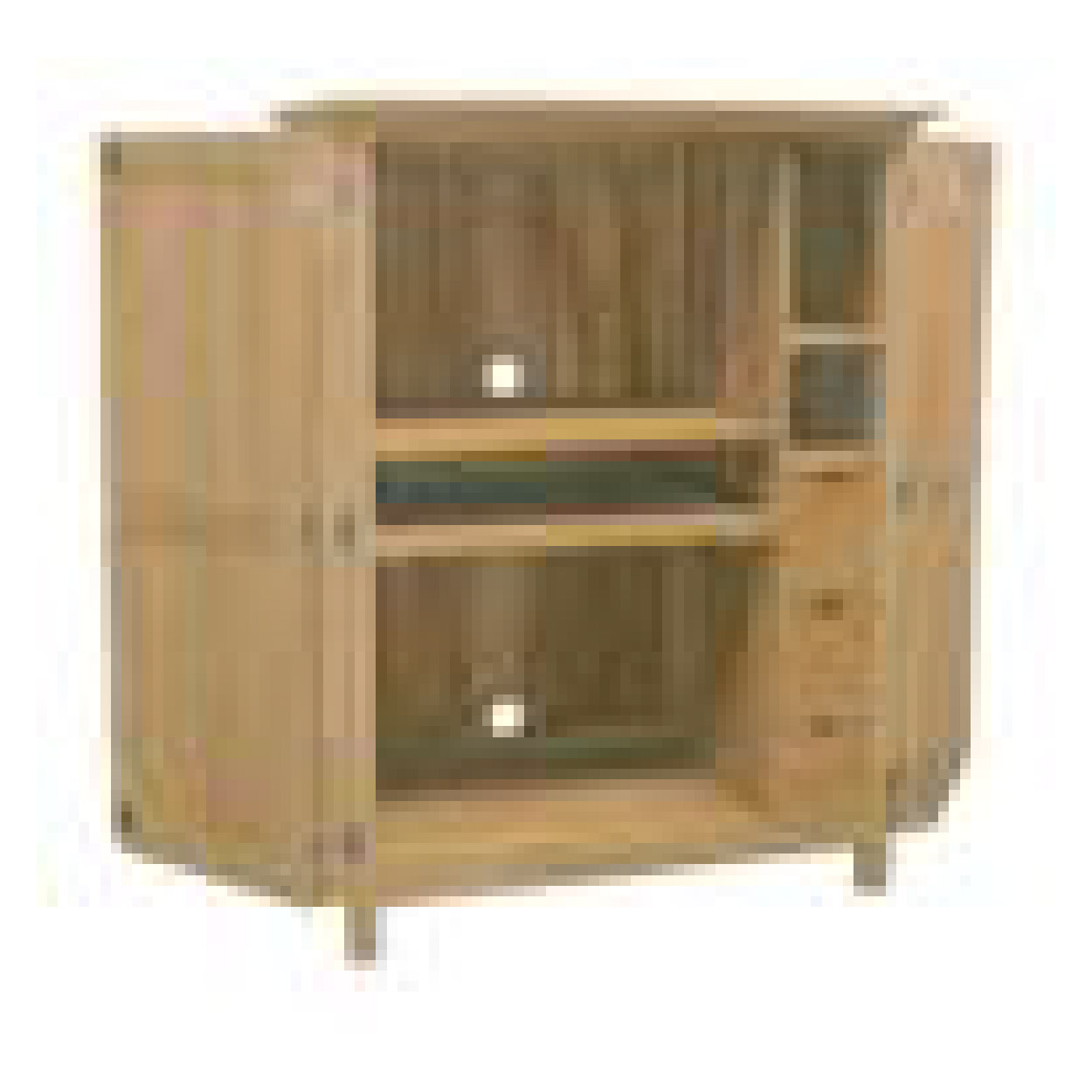 Computerkast van Teakhouthout Computerkast 120 cm breed