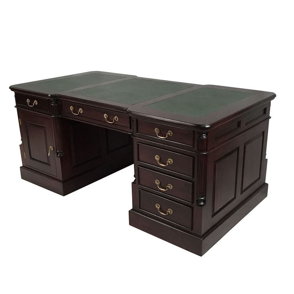 Bureau van Teakhouthout Hefner 180 cm breed