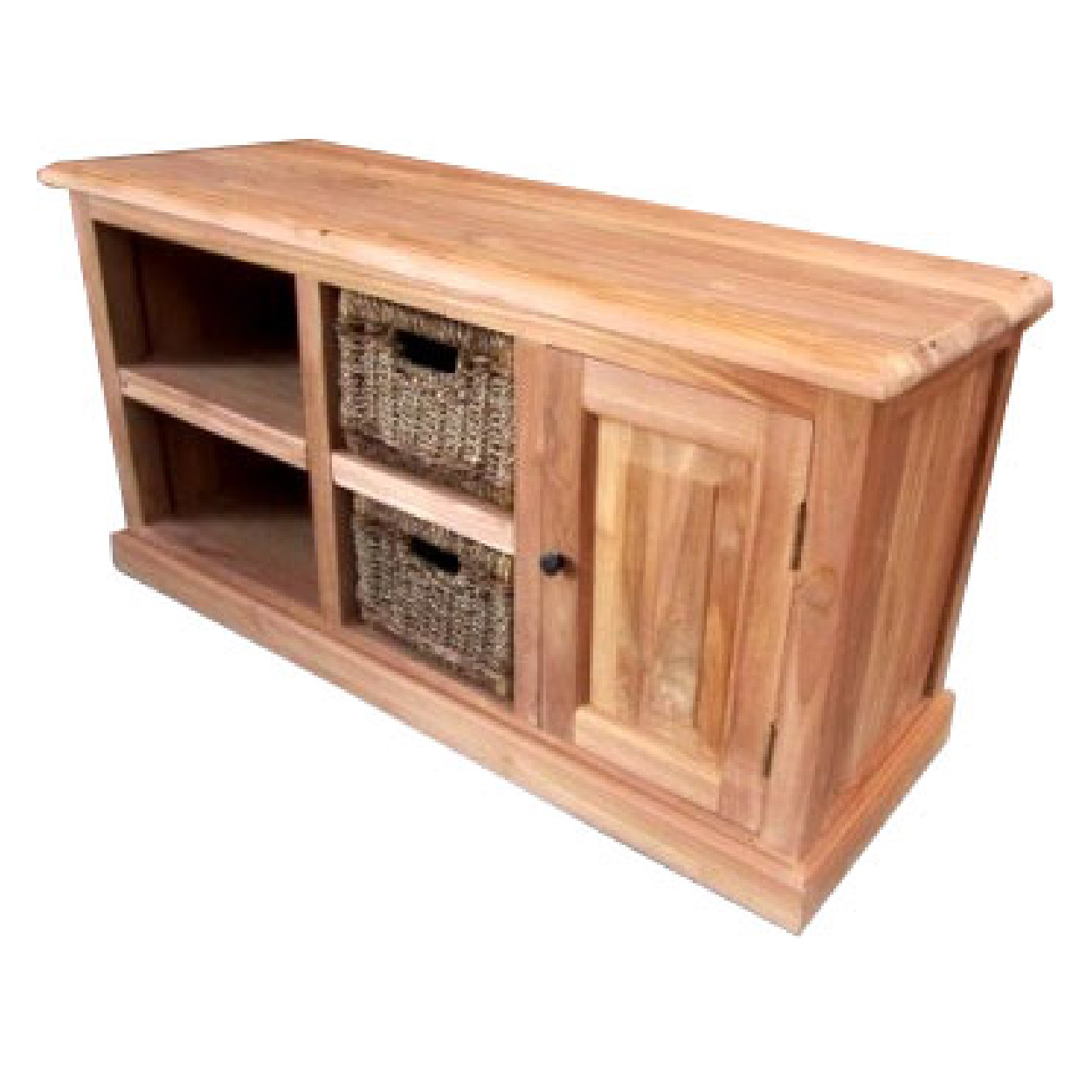 TV dressoir van Teakhouthout Middelkerke 60 cm hoog