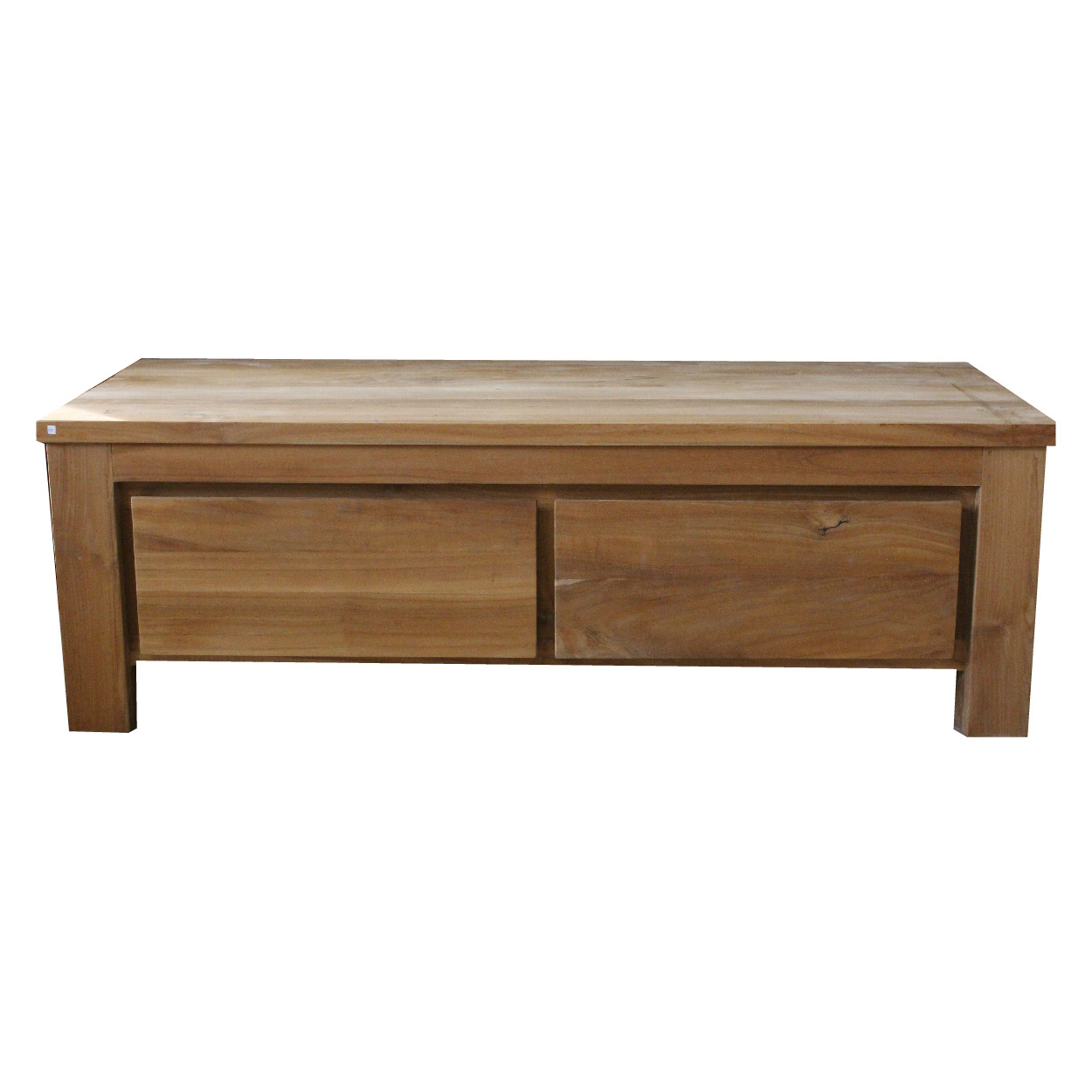 TV dressoir van Teakhouthout Han 40 cm hoog