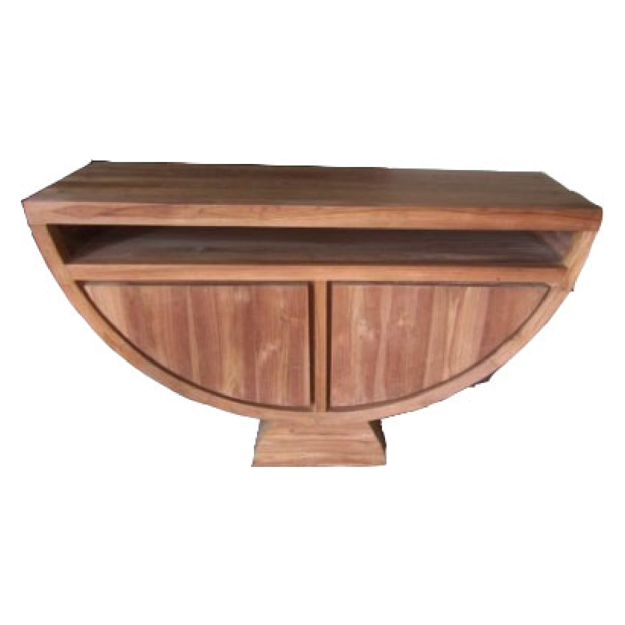Teakhout TV dressoir Halvemaan 140 cm