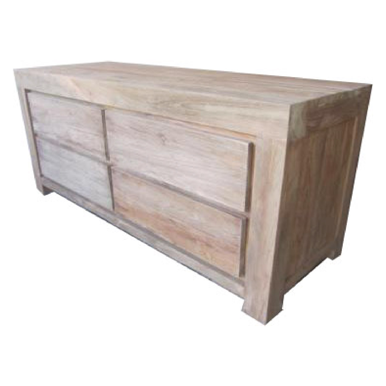 Teakhout Recycled TV dressoir Rotterdam 140 cm