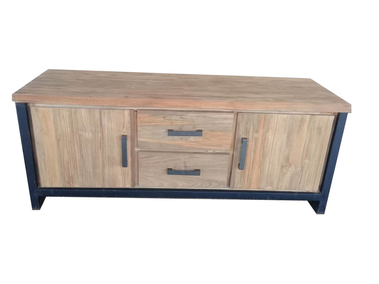 TV dressoir van Teakhout Recycledhout Ricardo 60 cm hoog