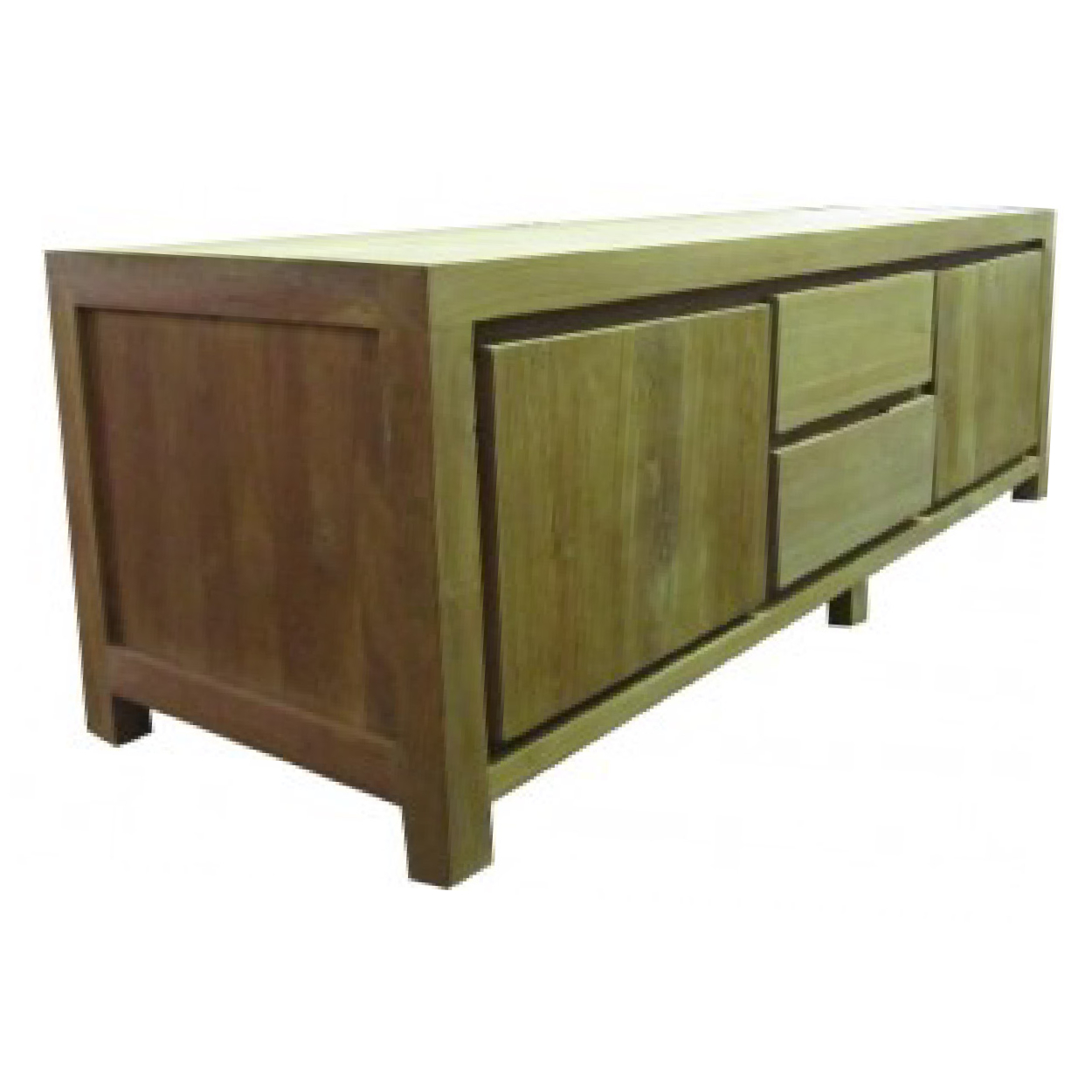 TV dressoir van Teakhouthout Rotterdam 50 cm hoog