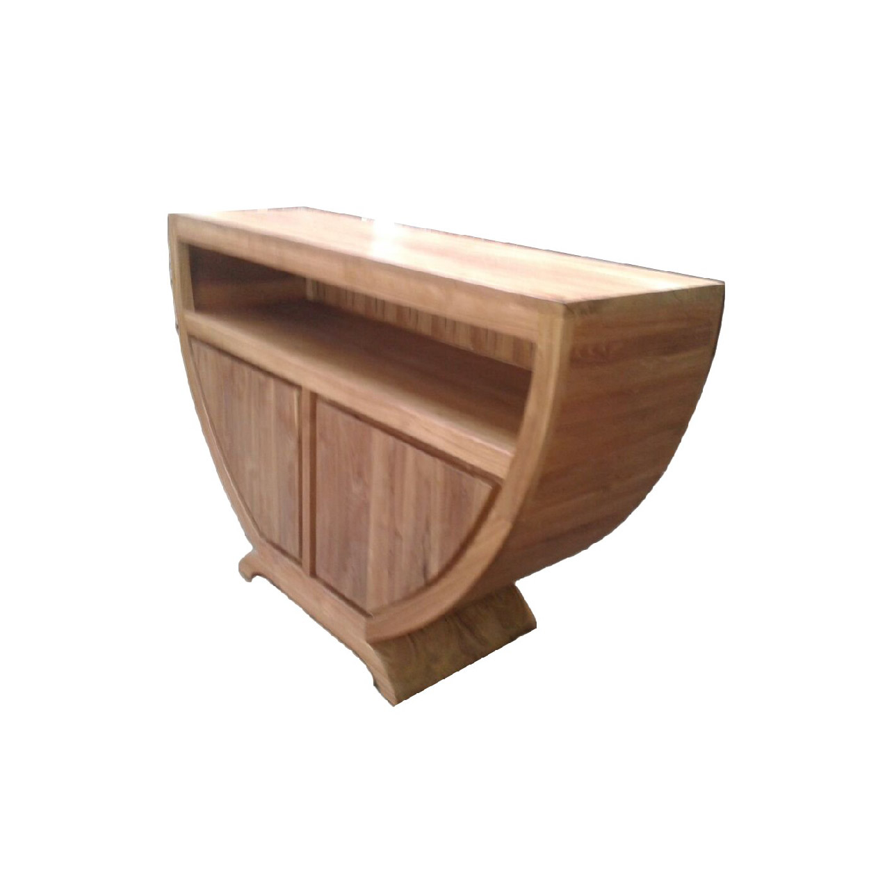 Teakhout TV dressoir Halvemaan 160 cm