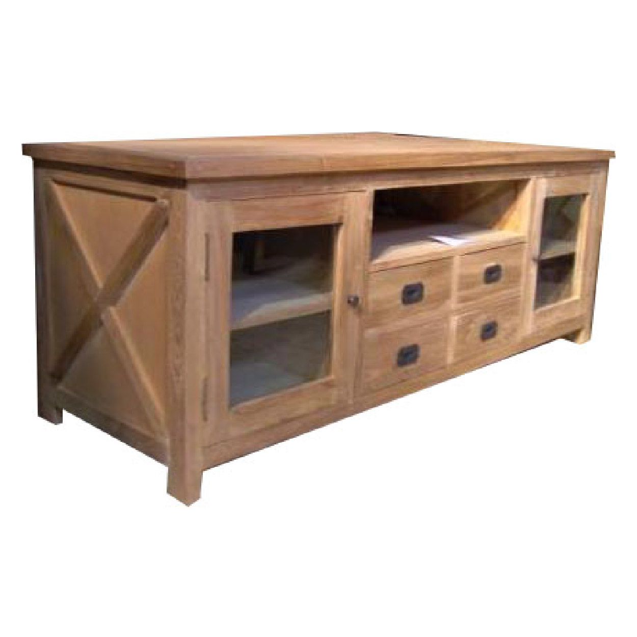 TV dressoir van Teakhouthout Kapelle 60 cm hoog