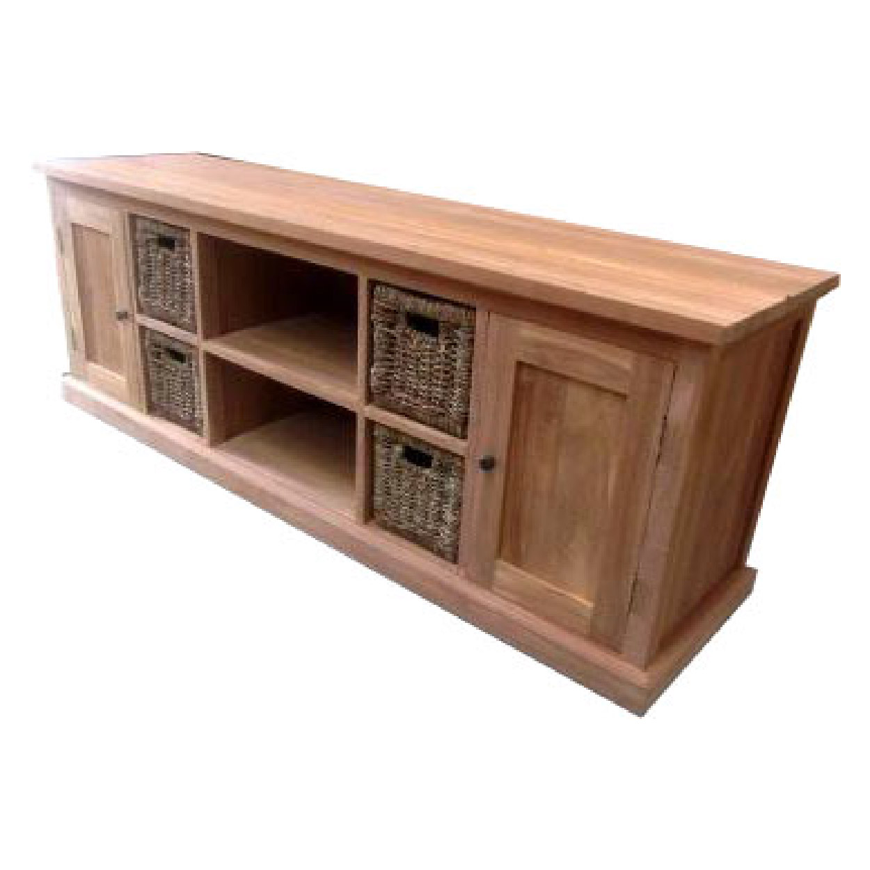 TV dressoir van Teakhouthout Westende 60 cm hoog