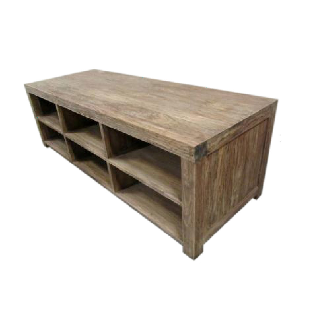 TV dressoir van Teakhout Recycledhout Berlijn 55 cm hoog