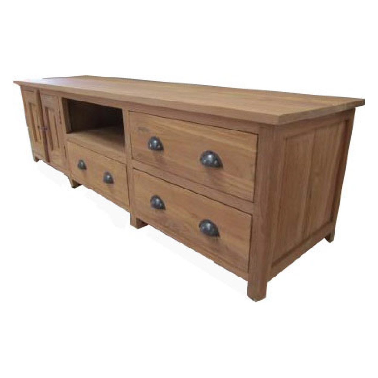 TV dressoir van Teakhouthout Nijmegen 50 cm hoog
