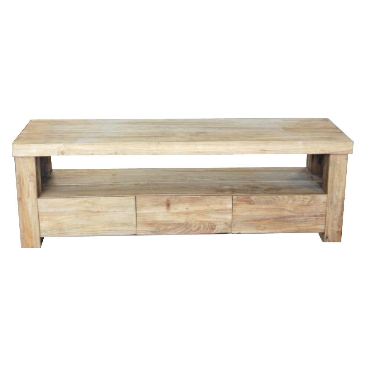 TV dressoir van Teakhouthout Oss 50 cm hoog