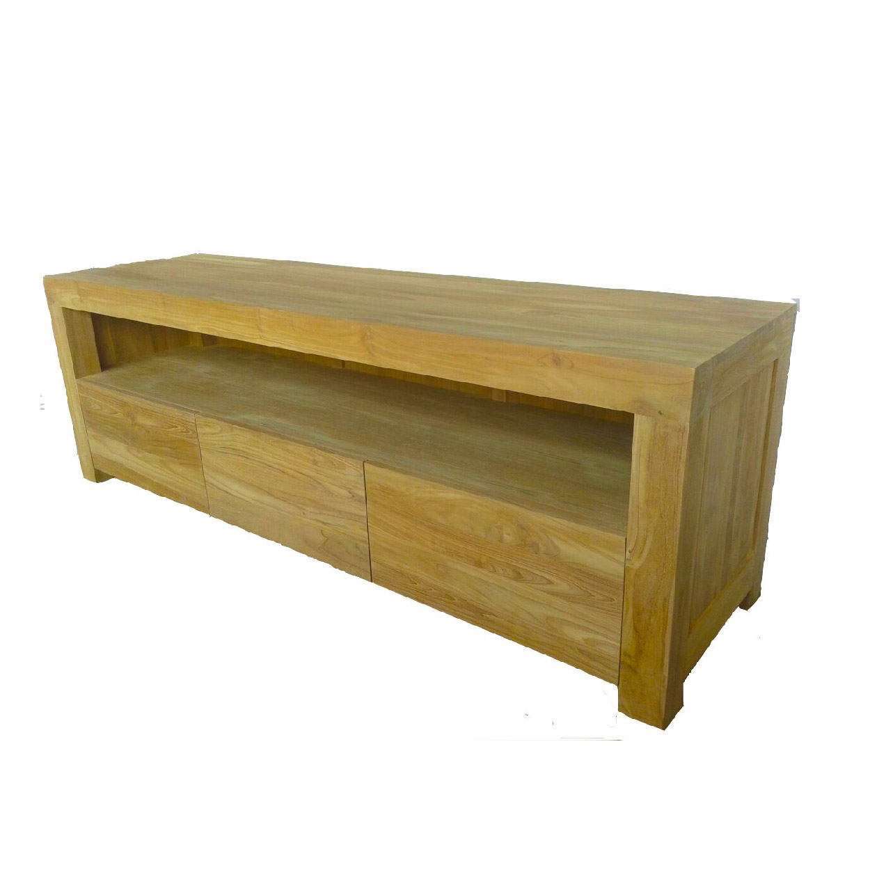 TV dressoir van Teakhouthout Leiden 60 cm hoog