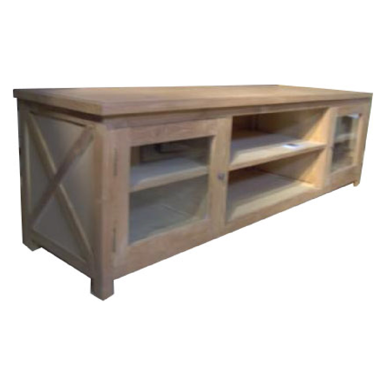 TV dressoir van Teakhouthout Goes 60 cm hoog