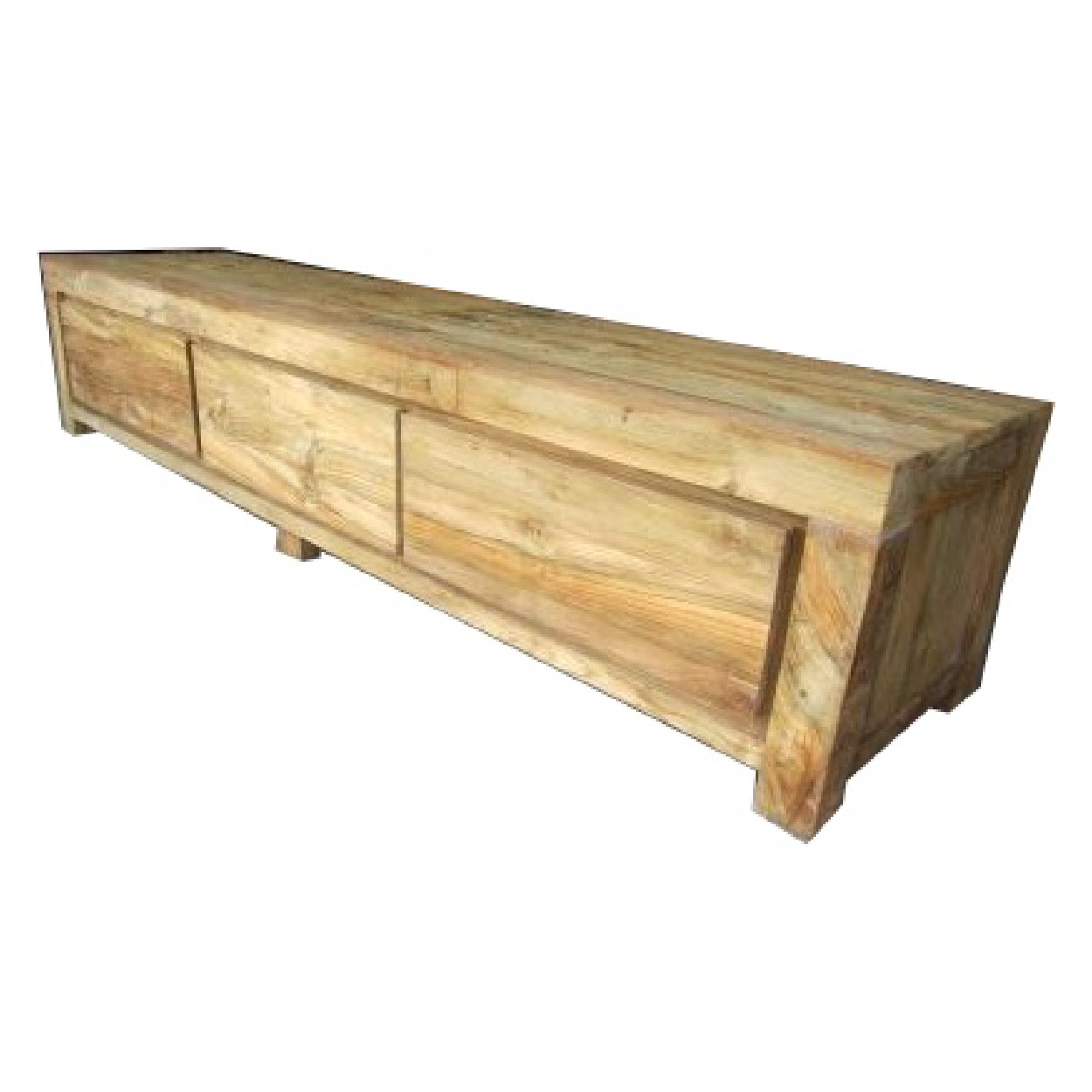 TV dressoir van Teakhouthout Houten 45 cm hoog