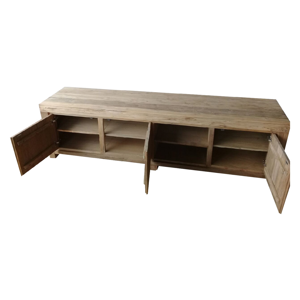 Teakhout Recycled TV dressoir Rotterdam 220 cm