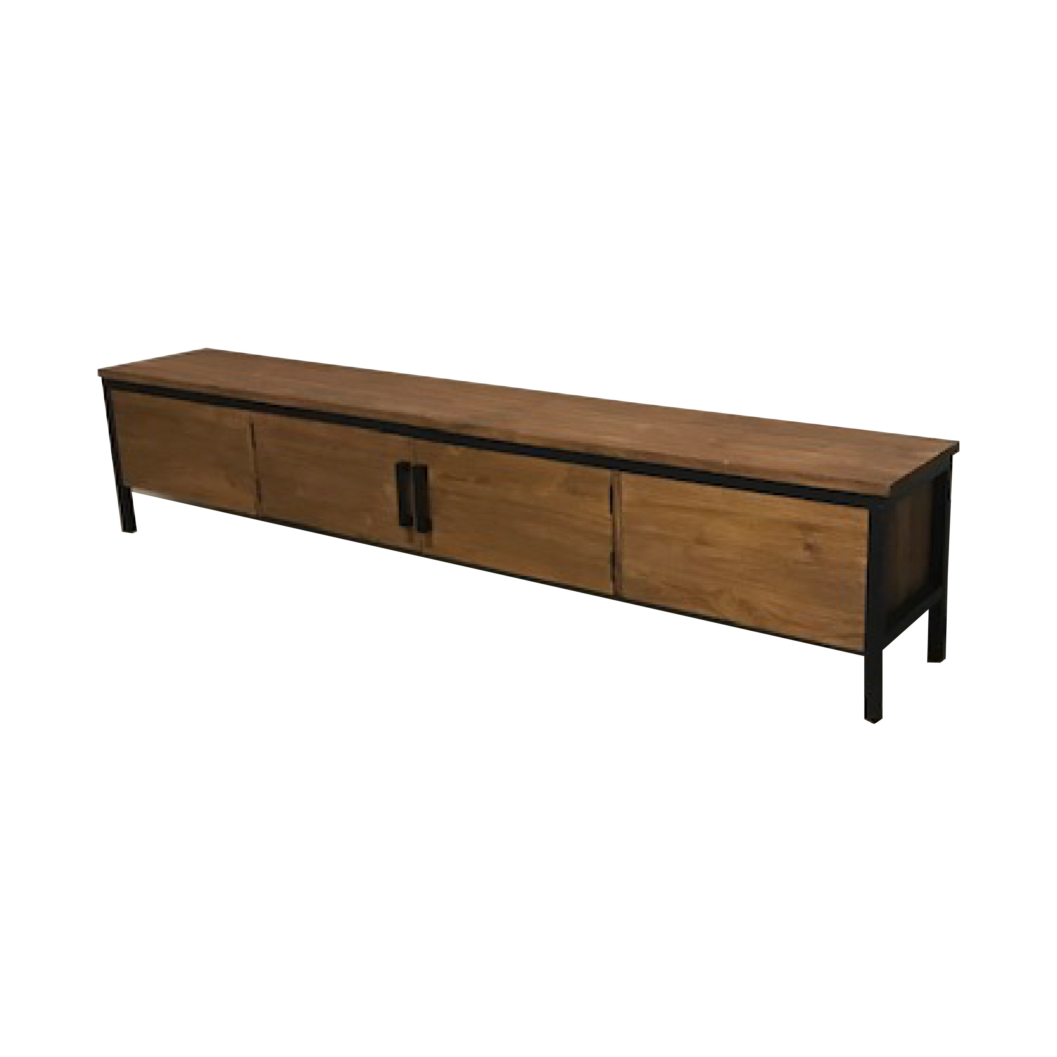 TV dressoir van Teakhout Recycledhout Agnes 50 cm hoog