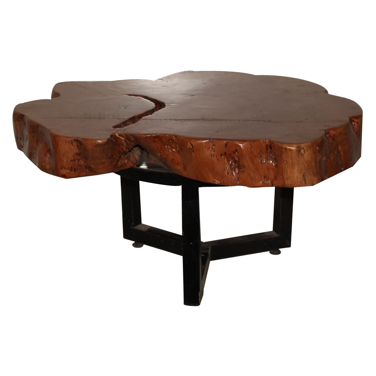 Teakhout Bijzettafel Kruispoot 60 cm