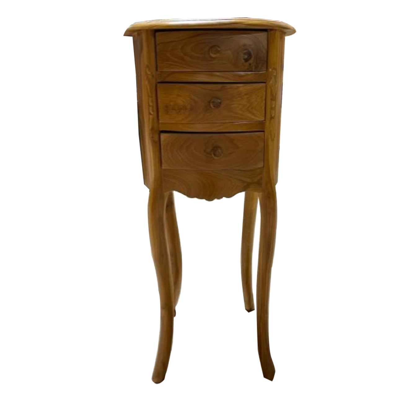 Ronde telefoontafel met gebogen poten Classico