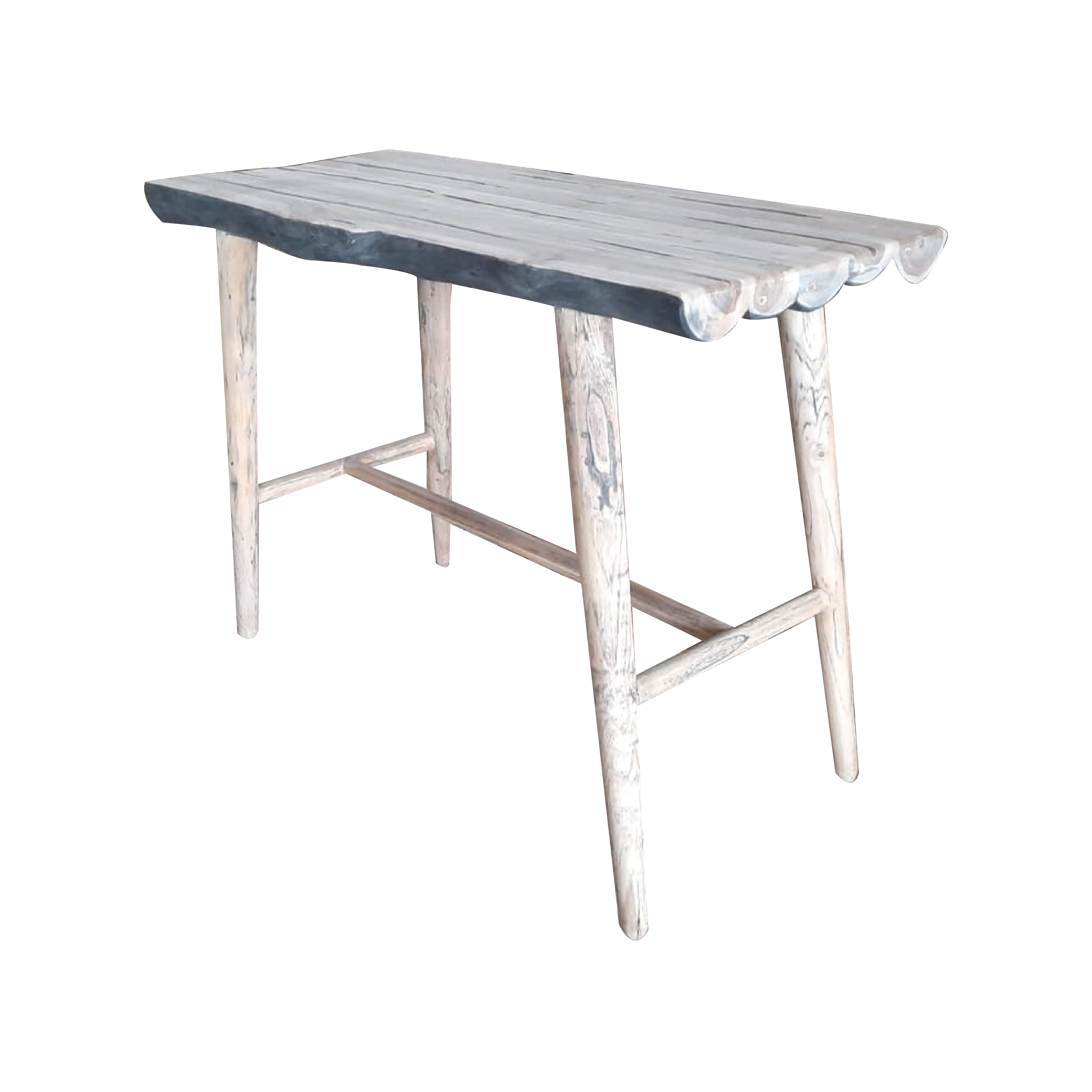 Sidetable van Teakhout Recycledhout Vlot 100 cm breed