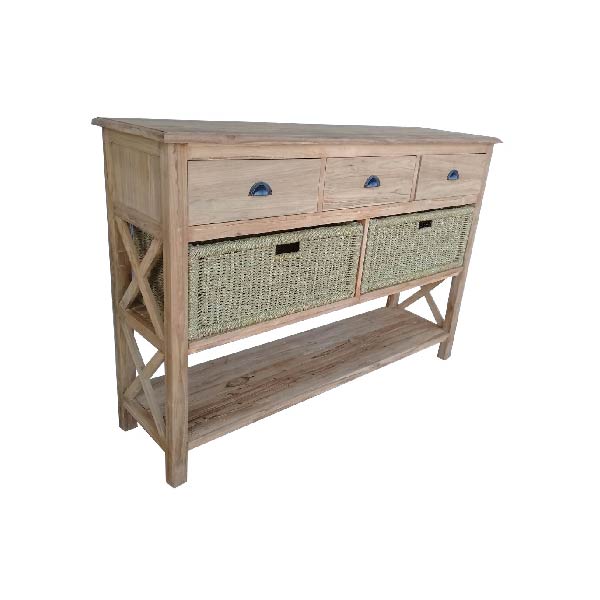 Sidetable van Teakhout Recycledhout Eindhoven 150 cm breed