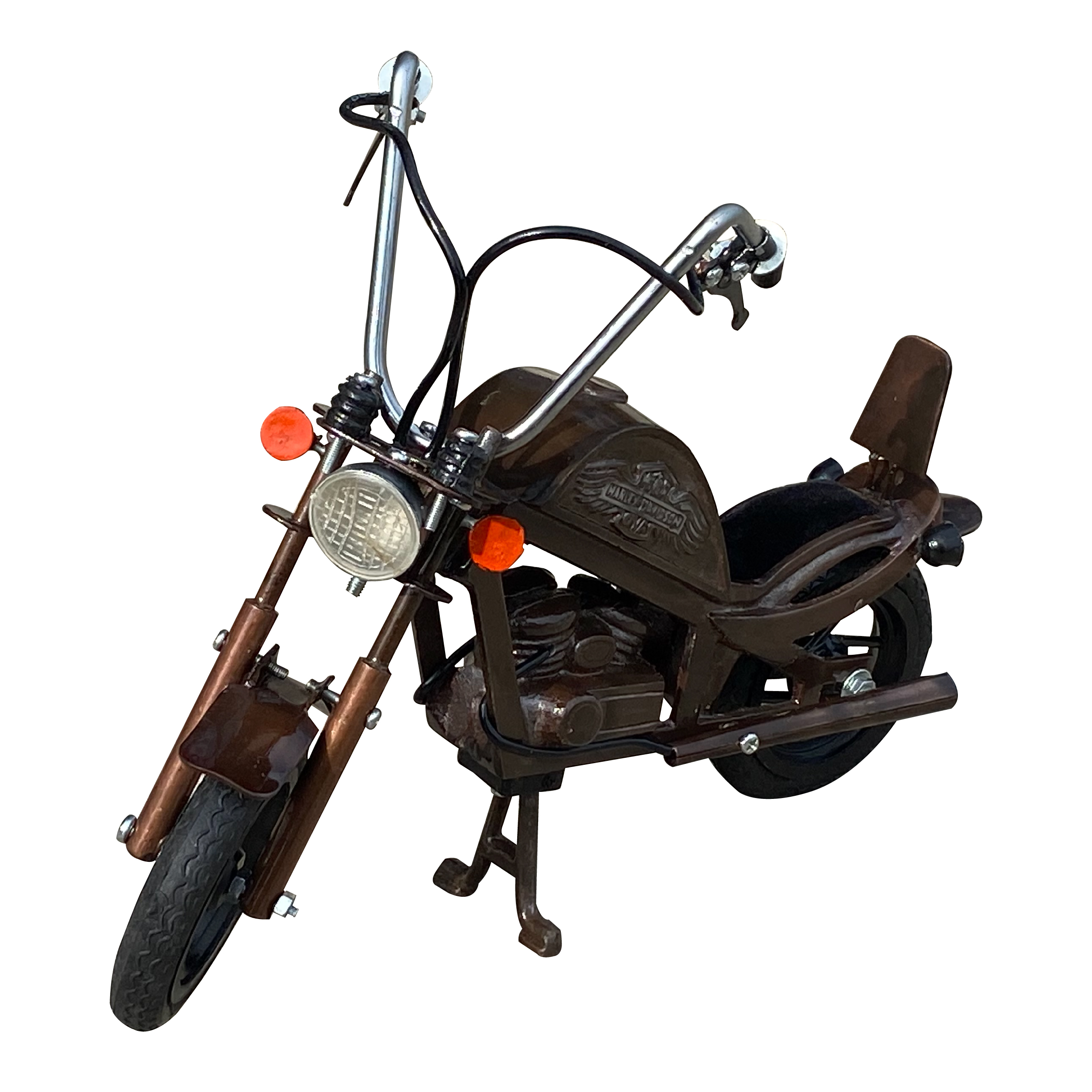Metalen miniatuur Harley Davidson motor