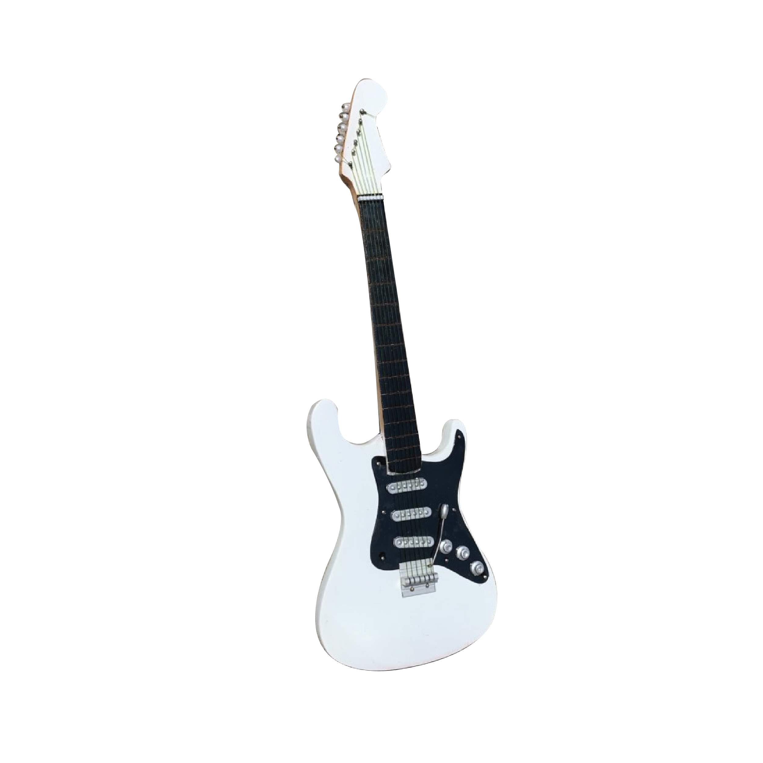 Miniatuur elektrische gitaar Fender Wit