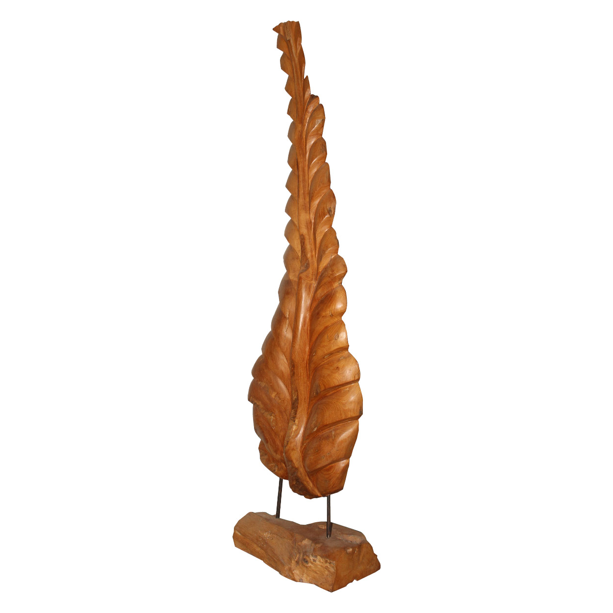 Houten ornament blad