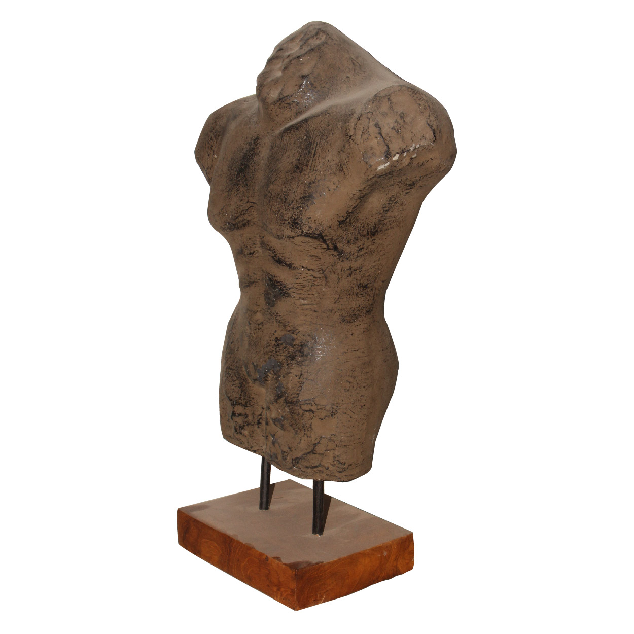 Fiberstone borstbeeld torso man