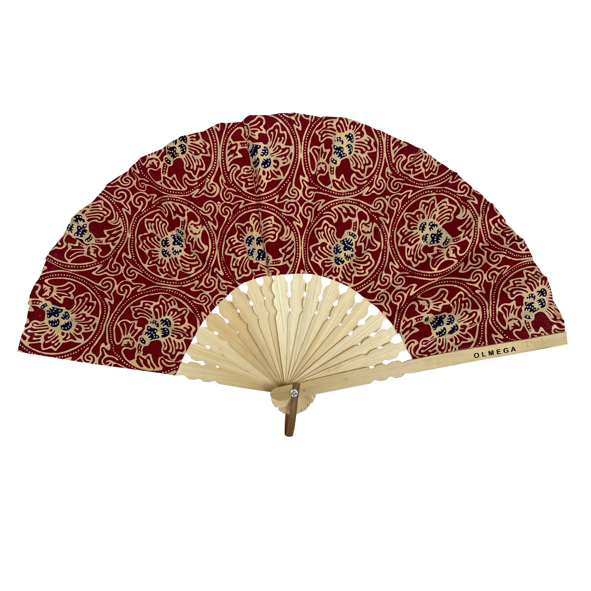 Batik Waaier Granaat Rood