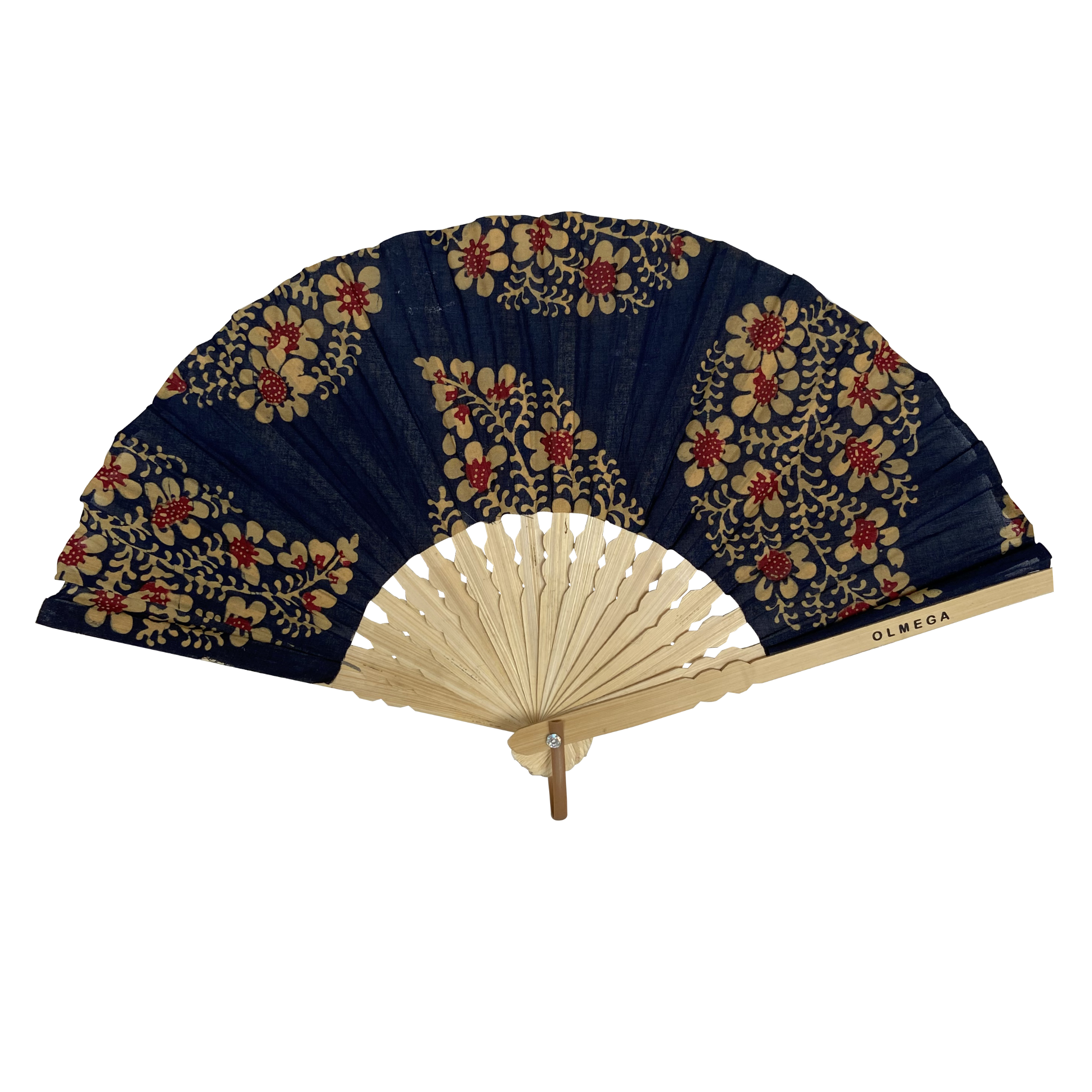 Batik Waaier Navy Blauw